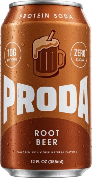 PRODA Root Beer can