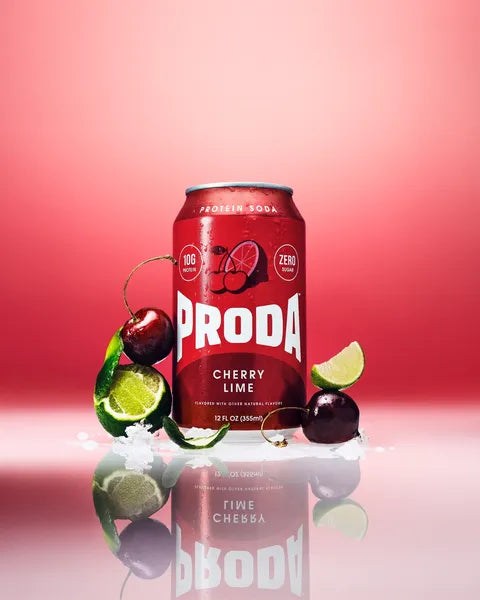 PRODA Cherry Lime can with its fruit