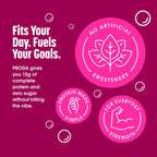 PRODA protein soda fits your day and fuels your goals