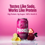 Strawberry Lemonade PRODA protein soda flavor card