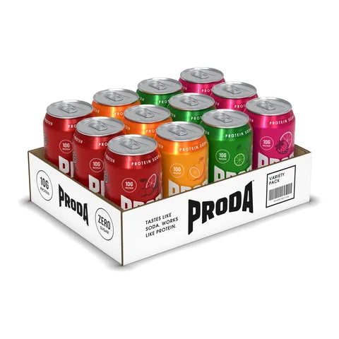 PRODA Instant Classics variety pack, a 12-can case