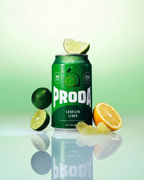 PRODA Lemon Lime can with its fruit